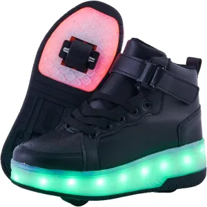 Light Up Shoes LED Roller Skate Shoes Wheels Boys Girls Sneakers Outdoor Slip On Kids Sneakers for Children Kids Gift