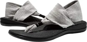 LLSOARSS Women's Plantar Fasciitis Feet Yoga Sling Sandal Arch Supports Orthotics Flip Flops Relieve Flat Feet, High Arch, Foot Pain