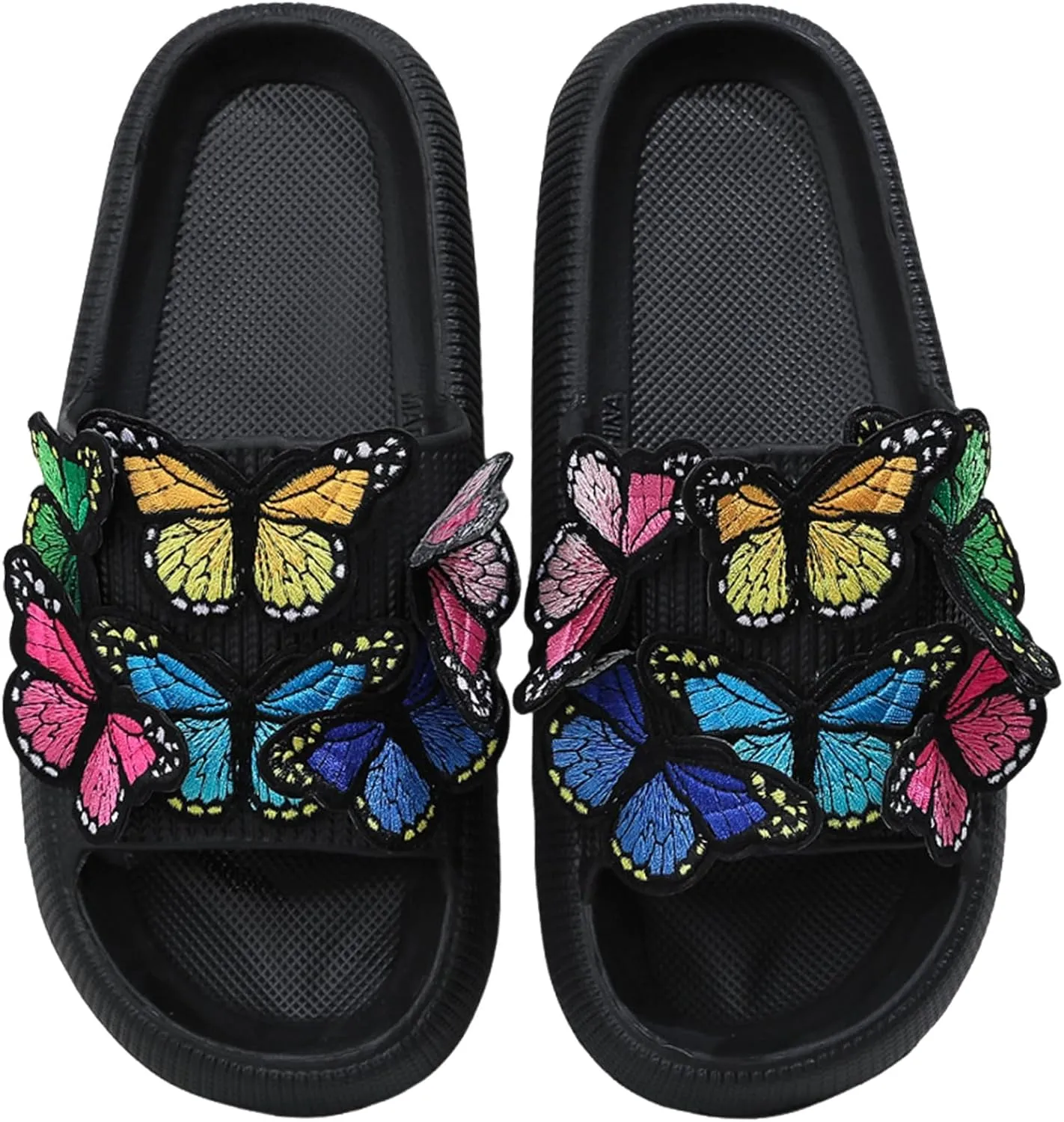 LNERIP Evil Eye Cloud Slippers Women Men Pillow Sliders Light and Soft Flip Flop Bathroom Garden Platform Sandals Super Massage House Slides Indoor Outdoor