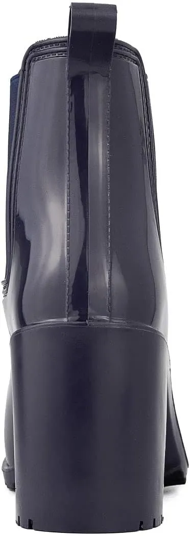 LONDON FOG Womens Prite High Heeled Rain Boot