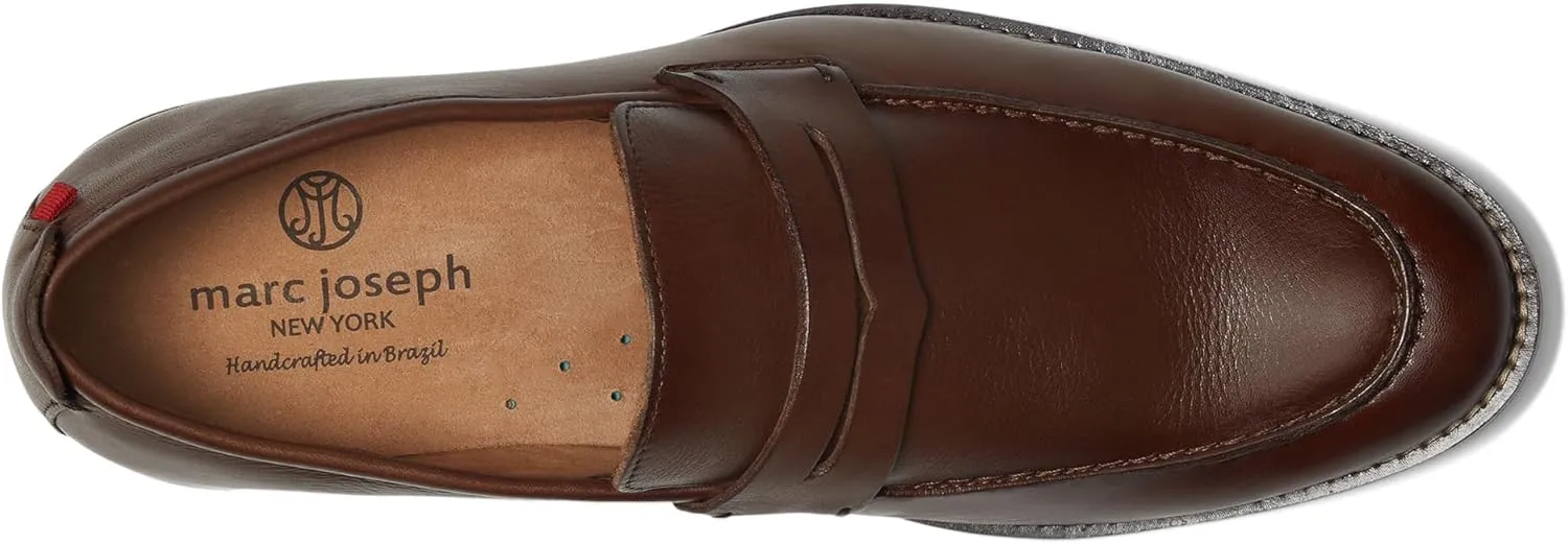 Marc Joseph New York Men's Casual Slip on Leather Penny Loafers
