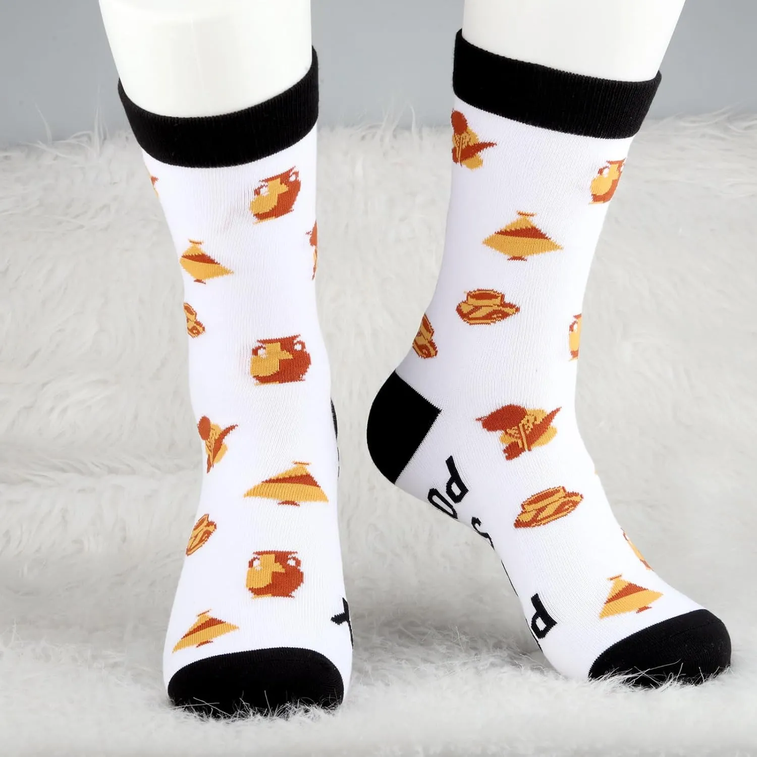 MBMSO Ceramic Pottery Gifts Socks 2 Pairs Pottery is My Super Power Socks Pottery Artist Gift for Pottery Lover Ceramic Socks