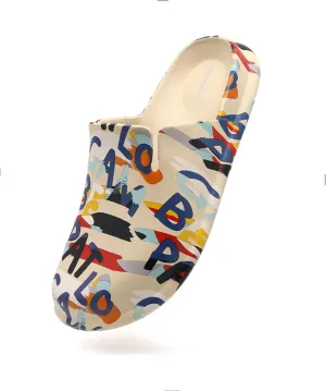 Meetinspace Women Men Unisex EVA Clogs Dupes Wide Round Toe Mules Lightweight Comfortable House Slipper Couples Slip On Shoes
