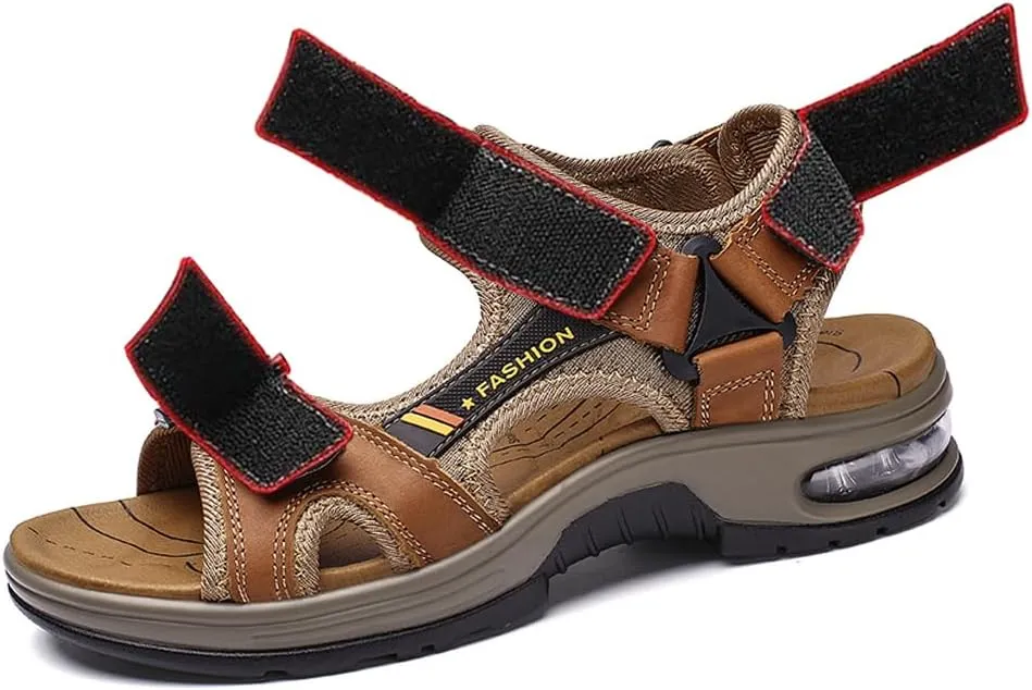 Mens Athletic Sandals Open Toe Hiking Outdoor Non-slip Sandals Air Cushion Sport Casual Beach Sandals