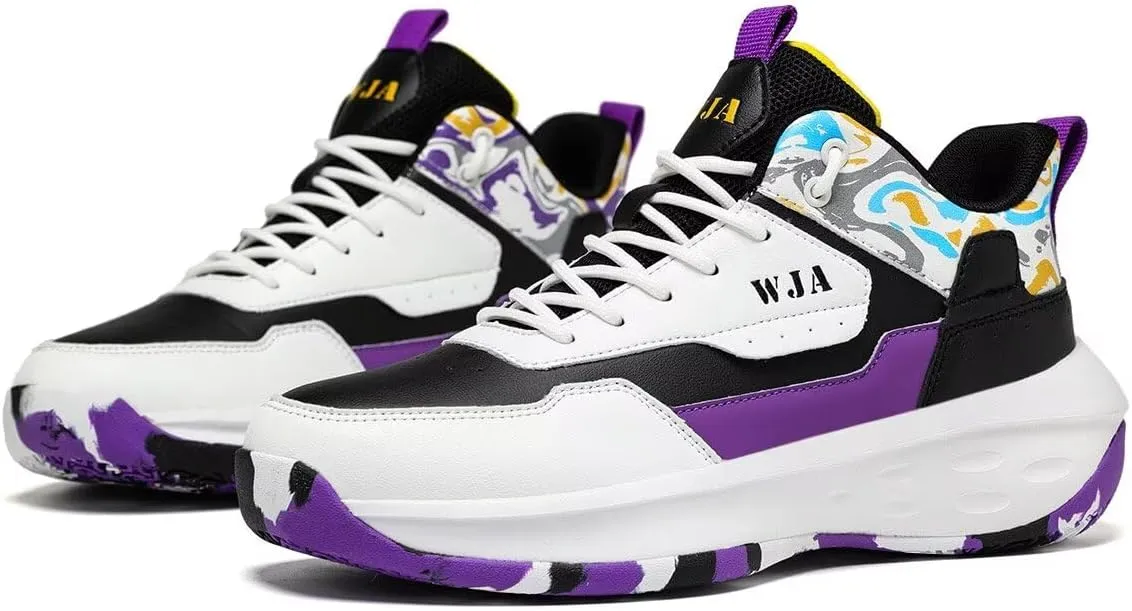 Men's Basketball Shoes Lightweight and Breathable Running Shoes Anti-Slip Outdoor Sports Shoes