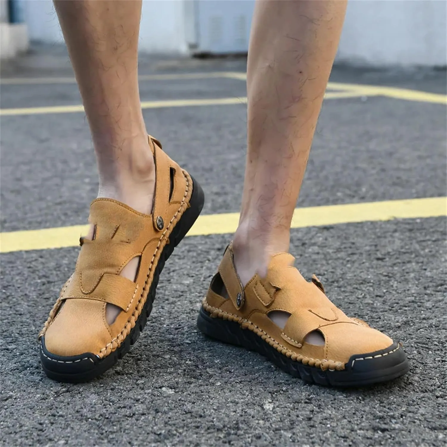 Men's Breathable Sandals, Classic Beach Summer Shoes