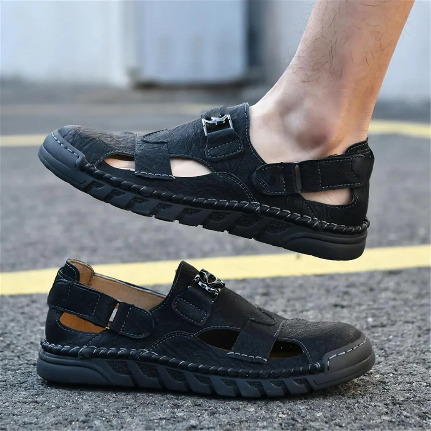 Men's Breathable Sandals, Classic Beach Summer Shoes