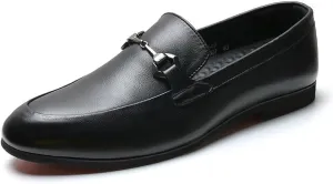 Men's Comfortable Soft Fashion Slip-On Leather Shoes Oxford Shoes for Men Lightweight Formal Derby Shoes(10)