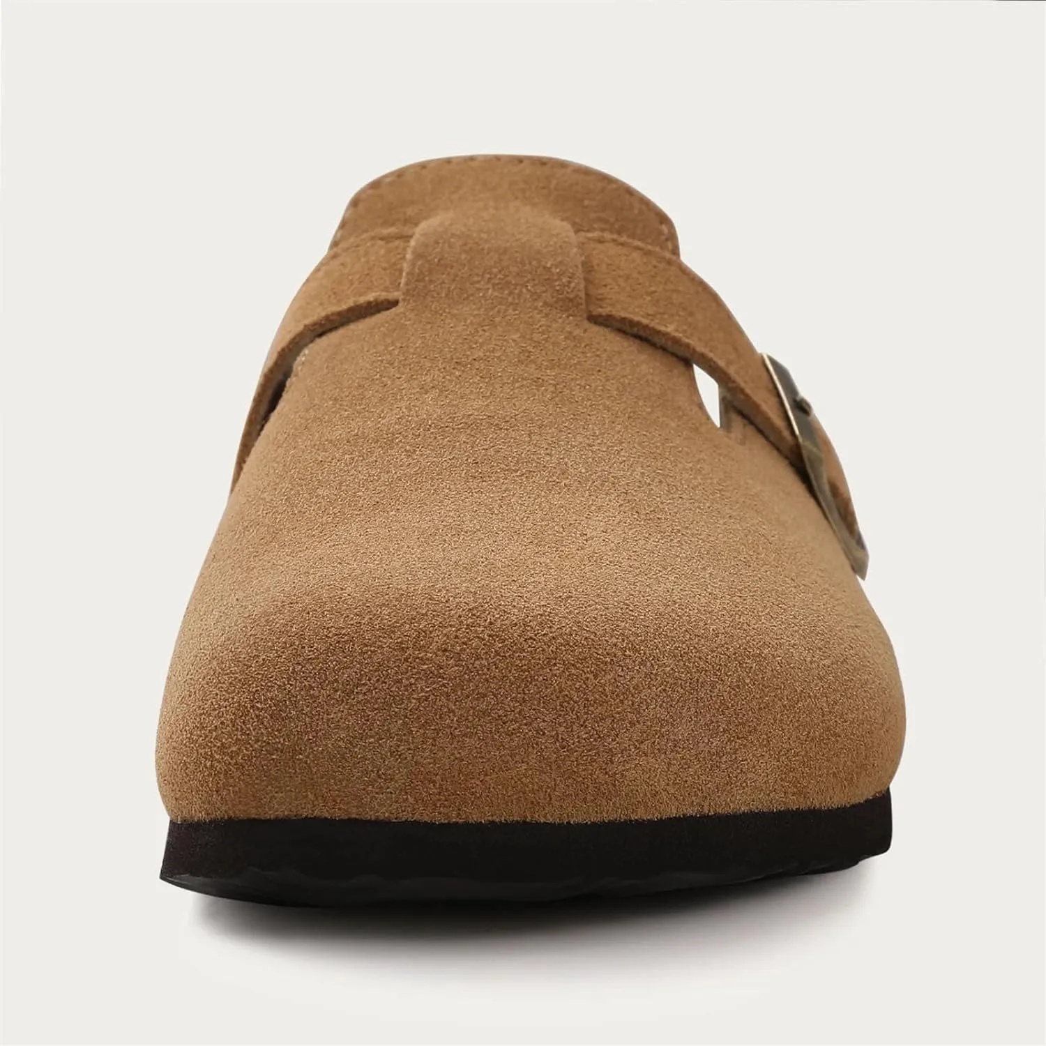 Men's Cork Clogs - Suede Leather Upper with Durable Beach Outsole