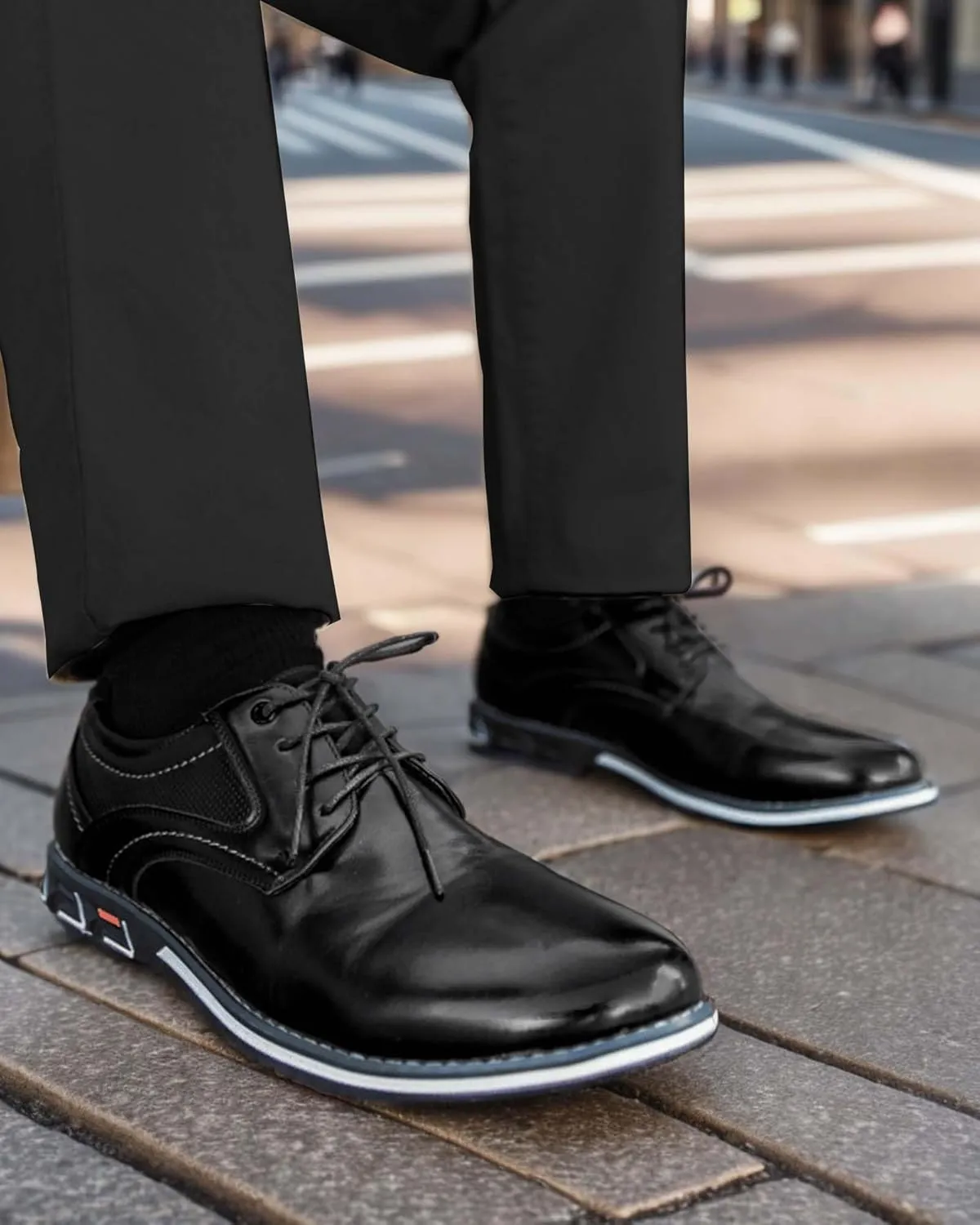 Men’s Dress Shoes Casual Oxford Derby Orthopedic Leather Shoes Comfortable Walking Sneakers Business Office Loafers Work Flats