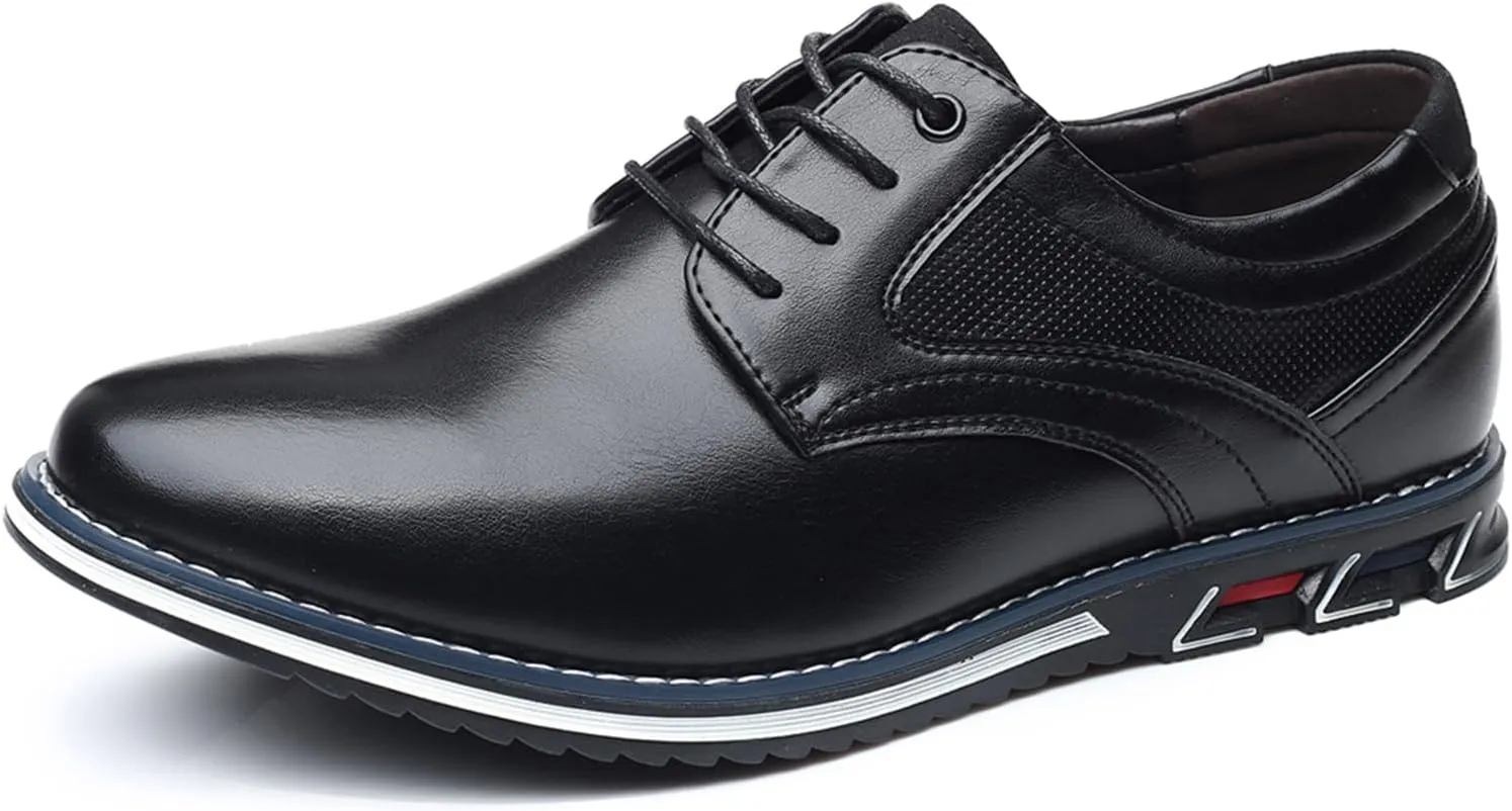 Men’s Dress Shoes Casual Oxford Derby Orthopedic Leather Shoes Comfortable Walking Sneakers Business Office Loafers Work Flats