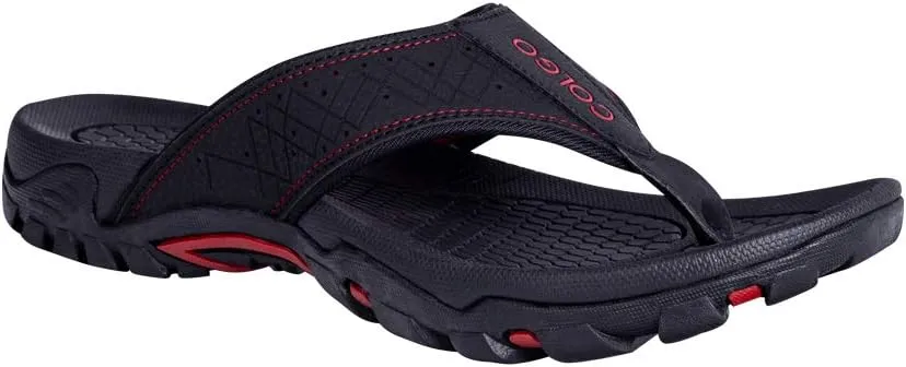 Mens Flip Flops Comfort Sport Thong Sandals for Indoor Outdoor Casual Beach Flip Flops for Men with Arch Support