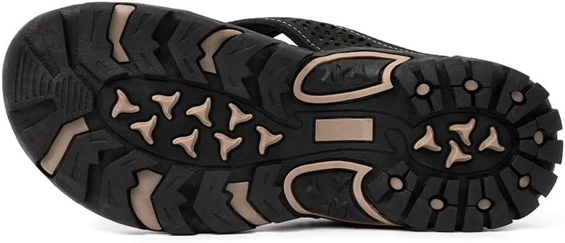 Mens Flip Flops Comfort Sport Thong Sandals for Indoor Outdoor Casual Beach Flip Flops for Men with Arch Support