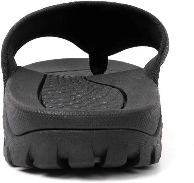 Mens Flip Flops Comfort Sport Thong Sandals for Indoor Outdoor Casual Beach Flip Flops for Men with Arch Support