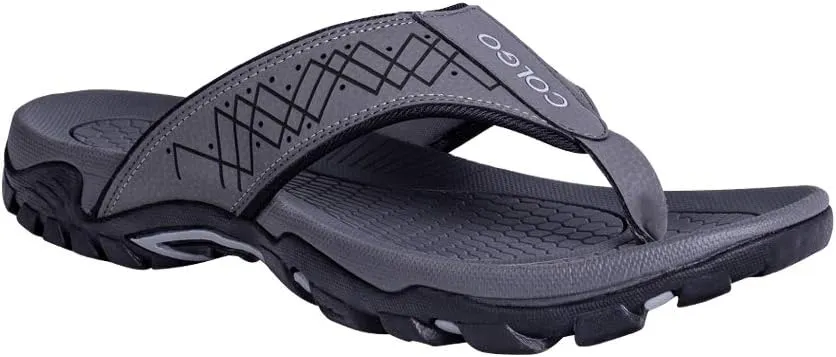 Mens Flip Flops Comfort Sport Thong Sandals for Indoor Outdoor Casual Beach Flip Flops for Men with Arch Support