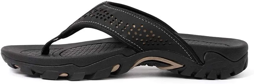 Mens Flip Flops Comfort Sport Thong Sandals for Indoor Outdoor Casual Beach Flip Flops for Men with Arch Support