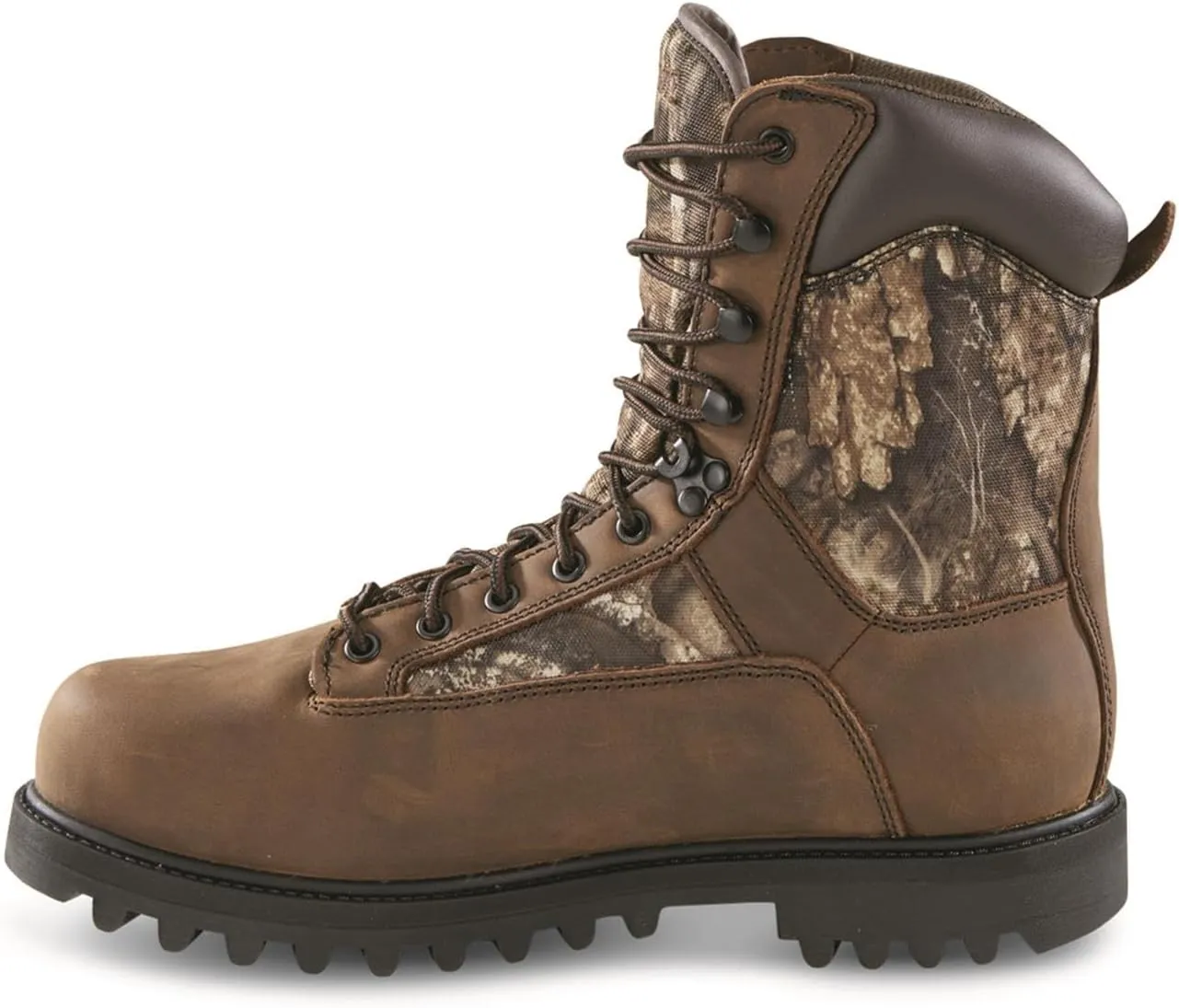 Men's Insulated Waterproof Hunting Boots Non-Slip Shoes, 1200-gram, Brown