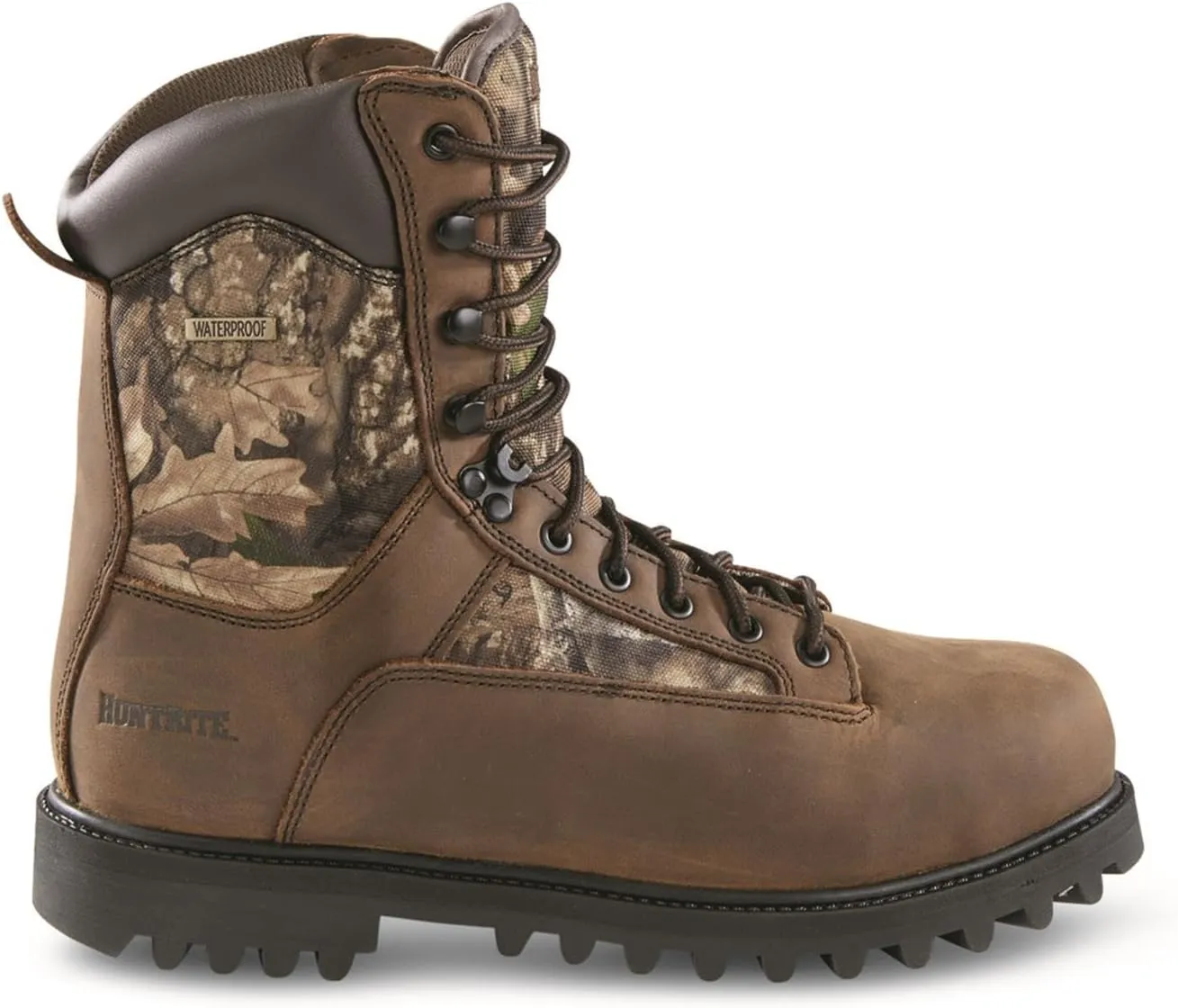 Men's Insulated Waterproof Hunting Boots Non-Slip Shoes, 1200-gram, Brown