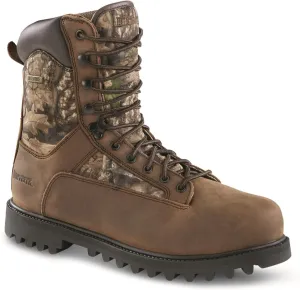 Men's Insulated Waterproof Hunting Boots Non-Slip Shoes, 1200-gram, Brown