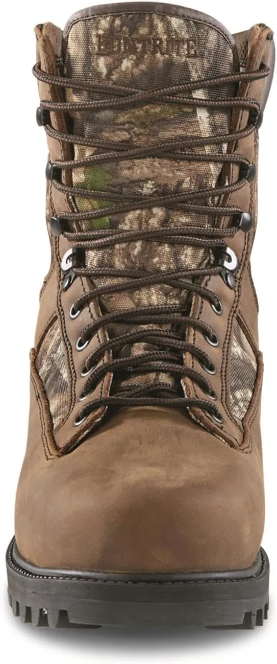 Men's Insulated Waterproof Hunting Boots Non-Slip Shoes, 1200-gram, Brown