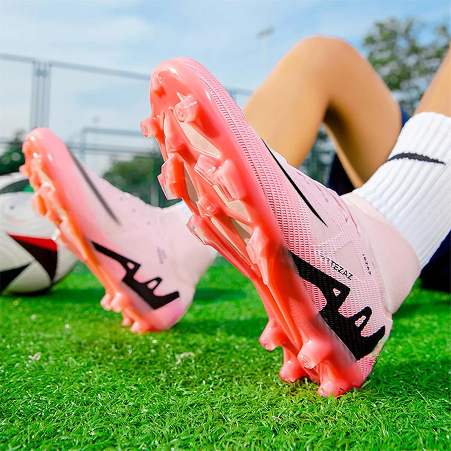 Men's Soccer Cleats Shoes Football Cleats Shoes Training Athletic Women Professional Sneaker Outdoor for AG/FG