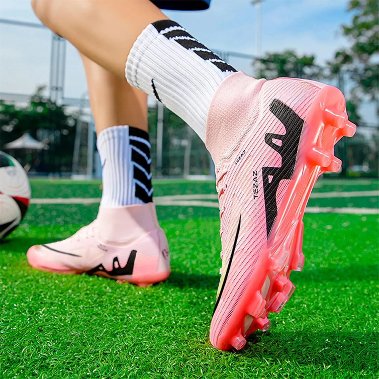 Men's Soccer Cleats Shoes Football Cleats Shoes Training Athletic Women Professional Sneaker Outdoor for AG/FG