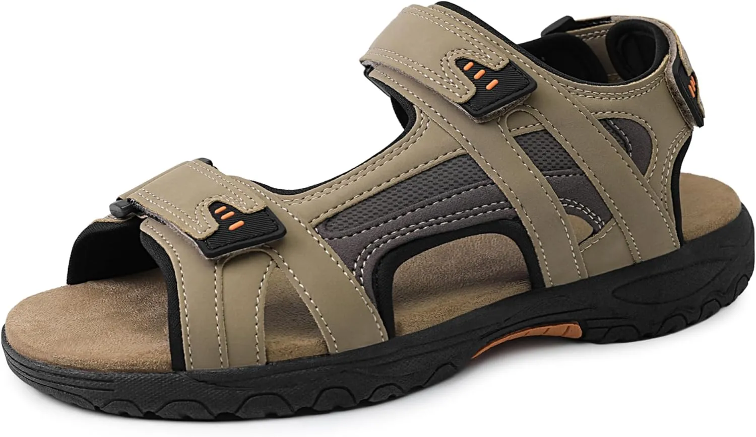 Mens Sporty Outdoor Sandal Open Toe Hiking Outdoor Shoe Non-slip Athletic Sandal