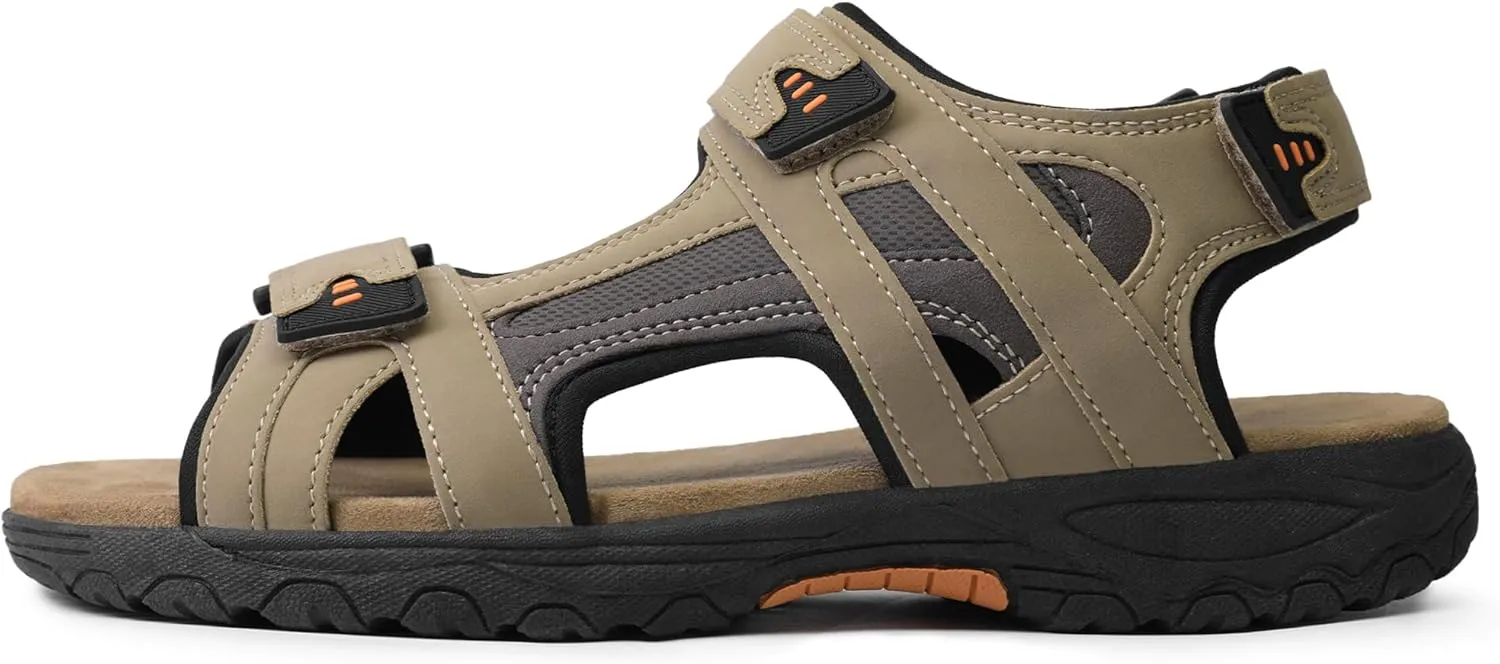 Mens Sporty Outdoor Sandal Open Toe Hiking Outdoor Shoe Non-slip Athletic Sandal