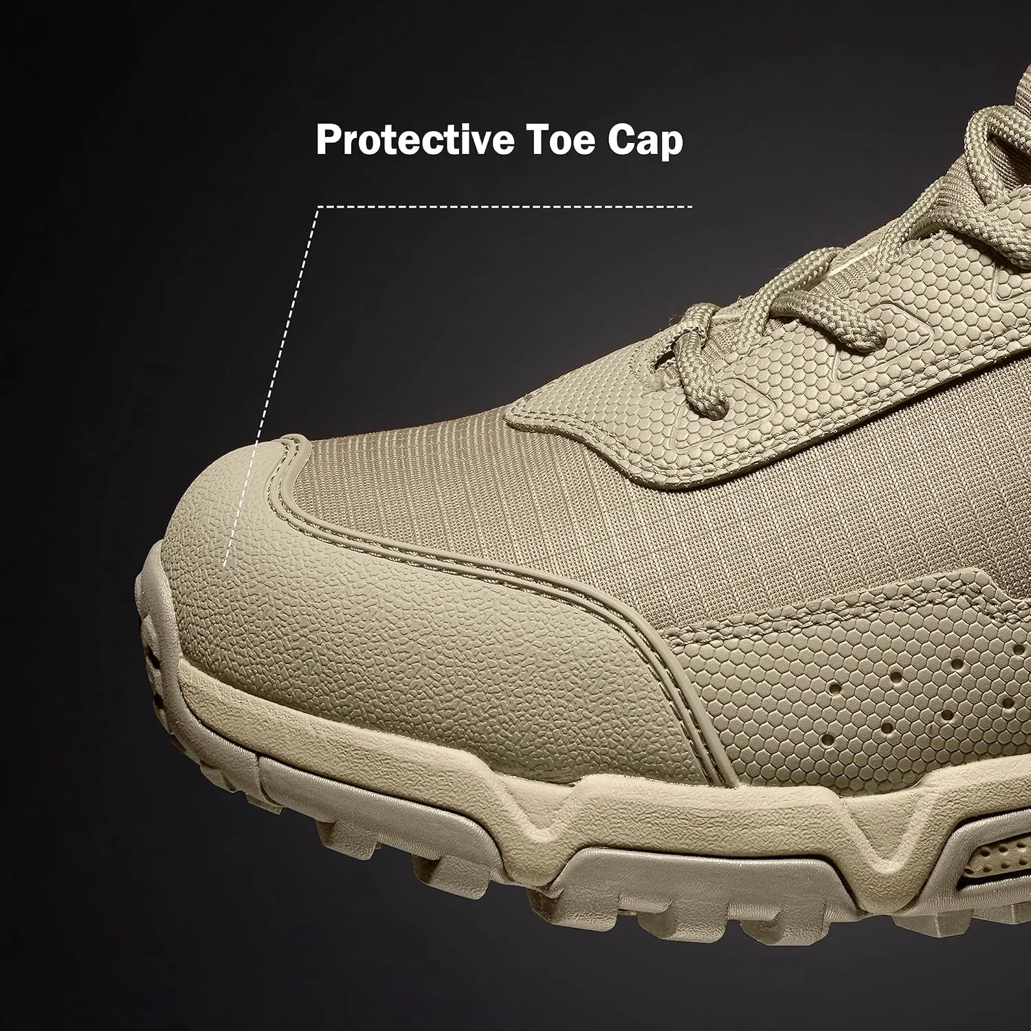 Men's Water-Resistant Work Boots Lightweight Tactical Boots Non-Slip Hiking Boots for Men