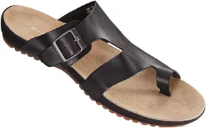 MGGMOKAY Mens Cow Leather Flip Flops Sandals