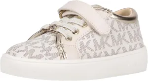 Michael Kors Kids Footwear Girls JEM RALLEY PS Sneaker, Vanilla/Pale Gold, 9 Toddler