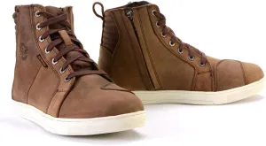 Milwaukee Leather MBM9113 Men's Brown Waterproof Leather Motorcycle Reinforced Riding Shoes w/Ankle Support - 10