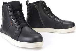 Milwaukee Leather MBM9114 Men's Black Waterproof Leather Street Riding Shoes with Shift Protection and Ankle Support - 7.5