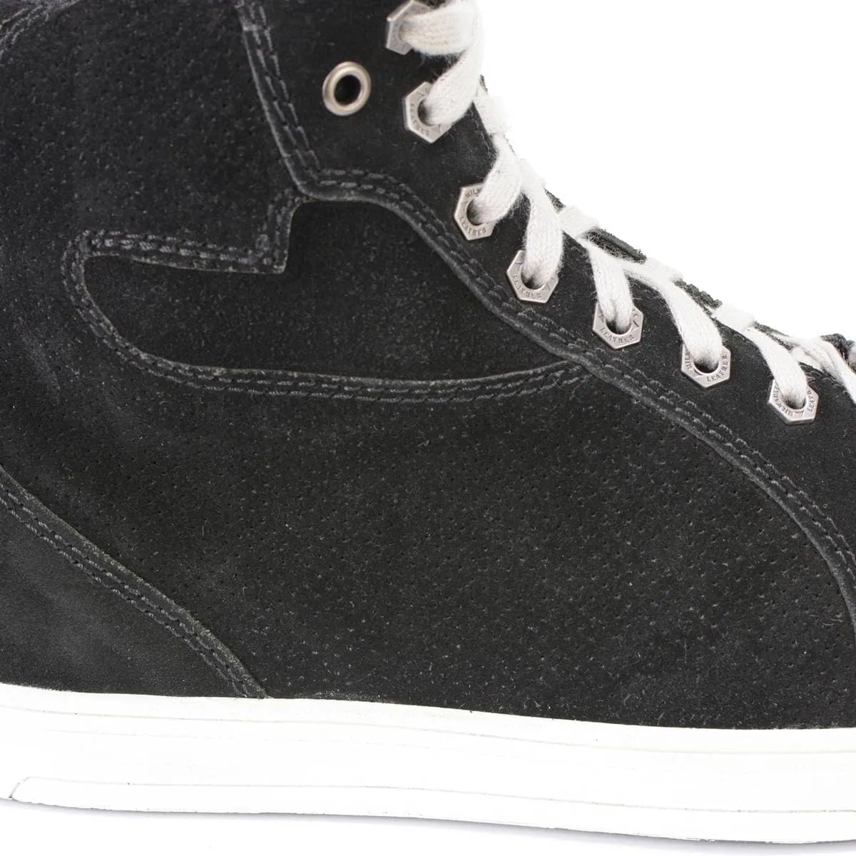 Milwaukee Leather Men's Motorcycle Reinforced Street Biker Casual Riding Shoes Leather Suede Canvas - 7