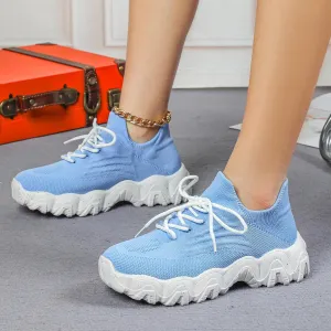 Nurse Babe Tennis Shoes, Ortho Pro Shoes for Women, Mesh Breathable Lightweight Knitted Socks Sneakers, White, One Size