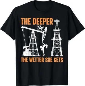 Oil Rig Drilling Lifestyle Oilfield Worker Hard Hat & Boots T-Shirt