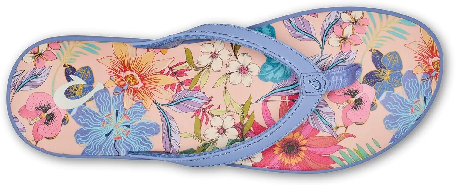 OLUKAI Puawe Women's Beach Sandal, Water-Friendly Flip-Flop Slides, All-Day Wear & Ultra-Soft Comfort Fit