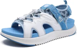 ONCAI Walking Sandals for Women,Sport Athletic Hiking Sandals With Arch Support Orthotic Outdoor Footbed for Plantar Fasciitis, Sandalias Mujer with Adjustable Straps (US Size 6-12)