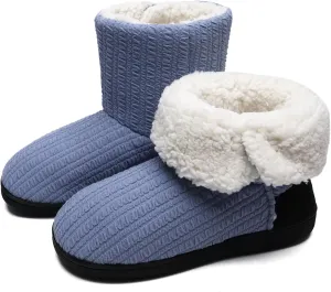 ONCAI Women's Slippers Comfort Knit Boots Winter Warm Outdoor Indoor Shoes