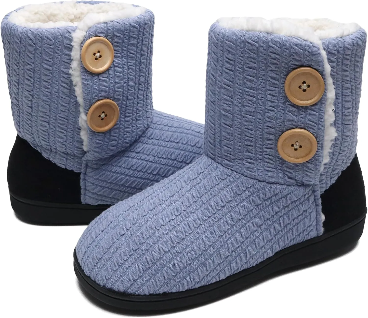ONCAI Women's Slippers Comfort Knit Boots Winter Warm Outdoor Indoor Shoes