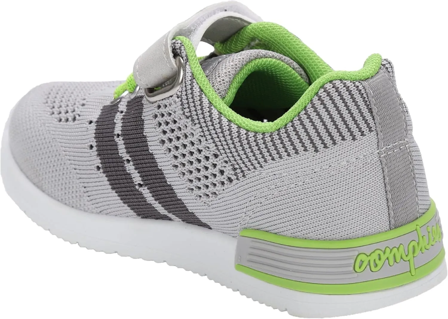 Oomphies Wynn Boys Athletic Sneakers – Breathable Knit Upper, Hook & Loop Closure, Cushioned Insole & Lightweight Design
