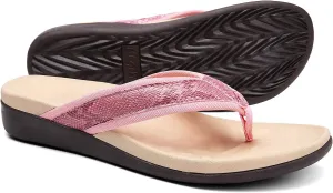 Orkii Womens Orthopedic Sandals for Plantar Fasciitis Feet, Best Orthotic Flip Flops With Arch Support, Comfortable Walking Sandals for Summer Beach, River, Pool