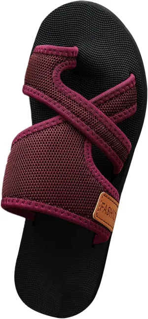 Orthopedic Sandals for Women，Breathable Mesh Flip Flops with Arch Support Comfy Hollow Mesh Walking Slide Sandals