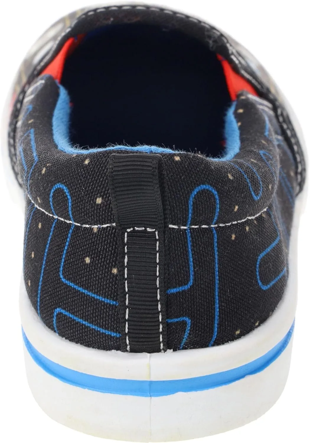 Pac-Man Boy's Slip-On Canvas Sneakers with Graphic Print