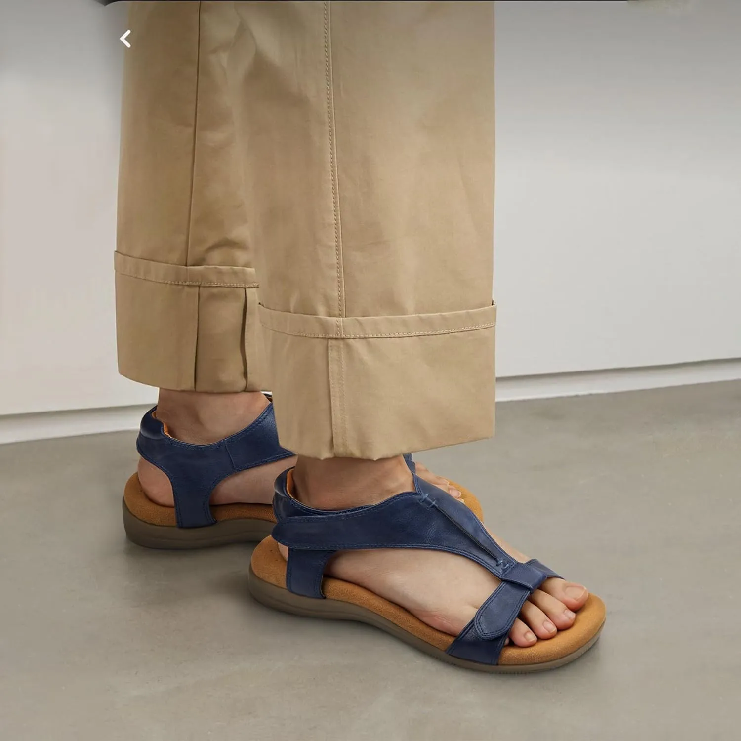 PARTY Women's Open Toe Sandals Arch Support and Adjustable Straps Comfortable Sandals for Walking