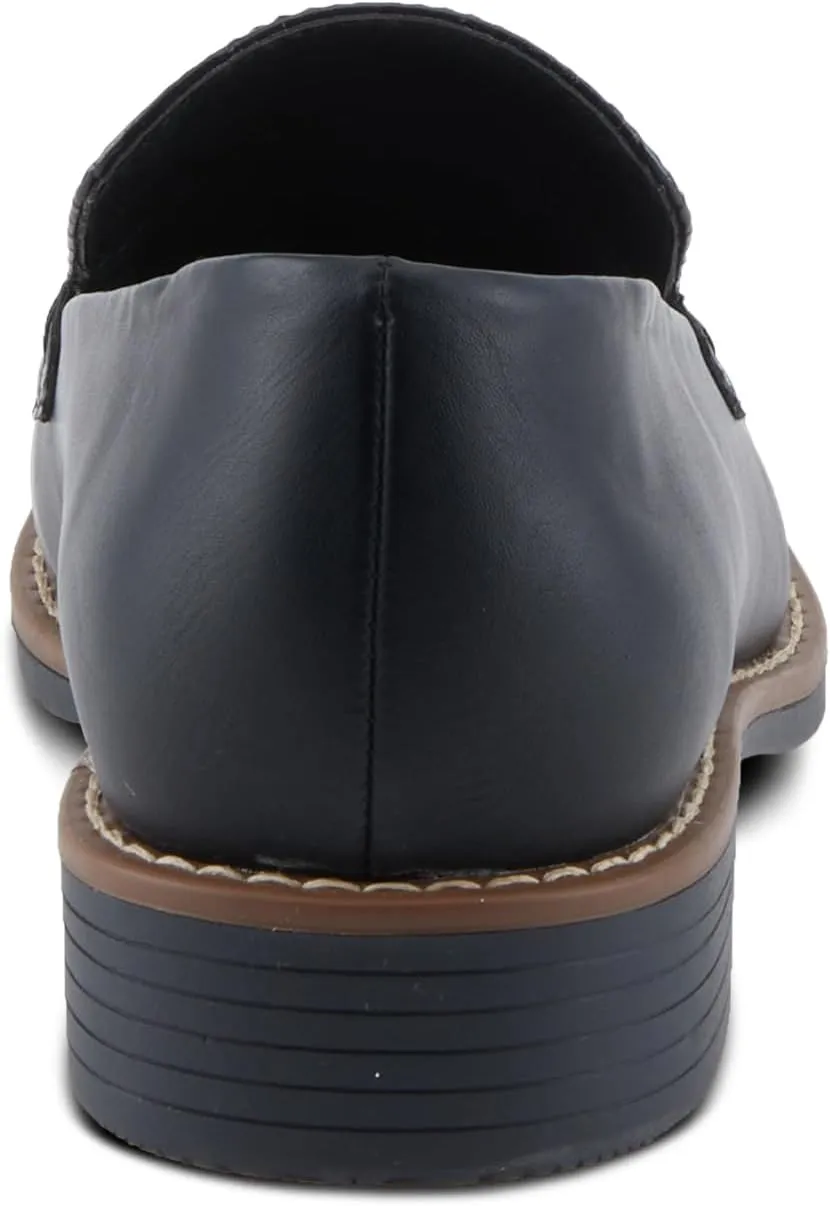 PATRIZIA Women's Mado Croco Loafers with Mini Croco Print, Decorative Stitching, and Comfortable Fit