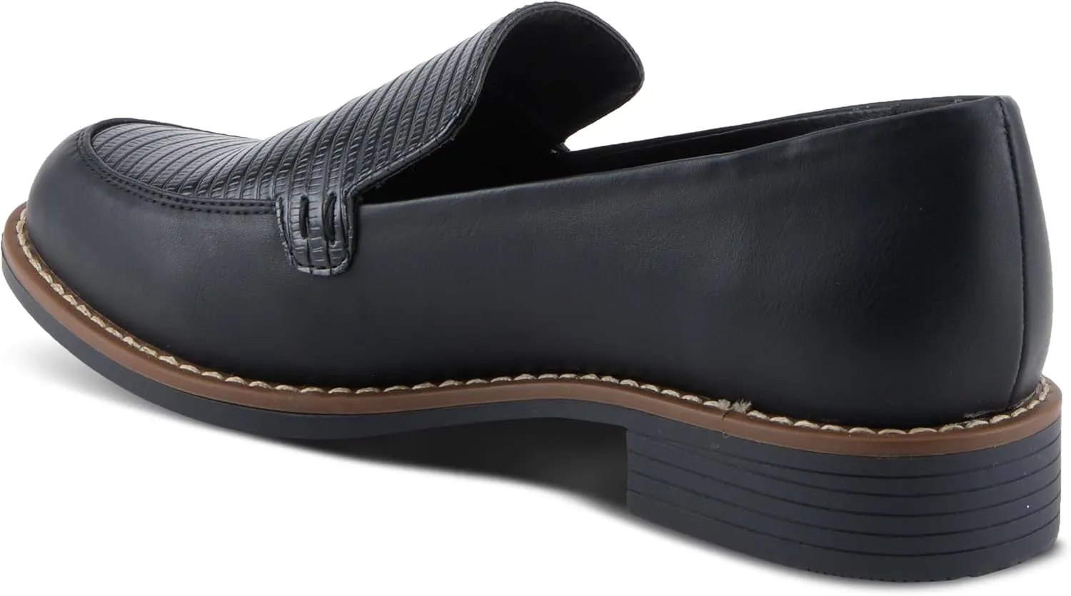 PATRIZIA Women's Mado Croco Loafers with Mini Croco Print, Decorative Stitching, and Comfortable Fit
