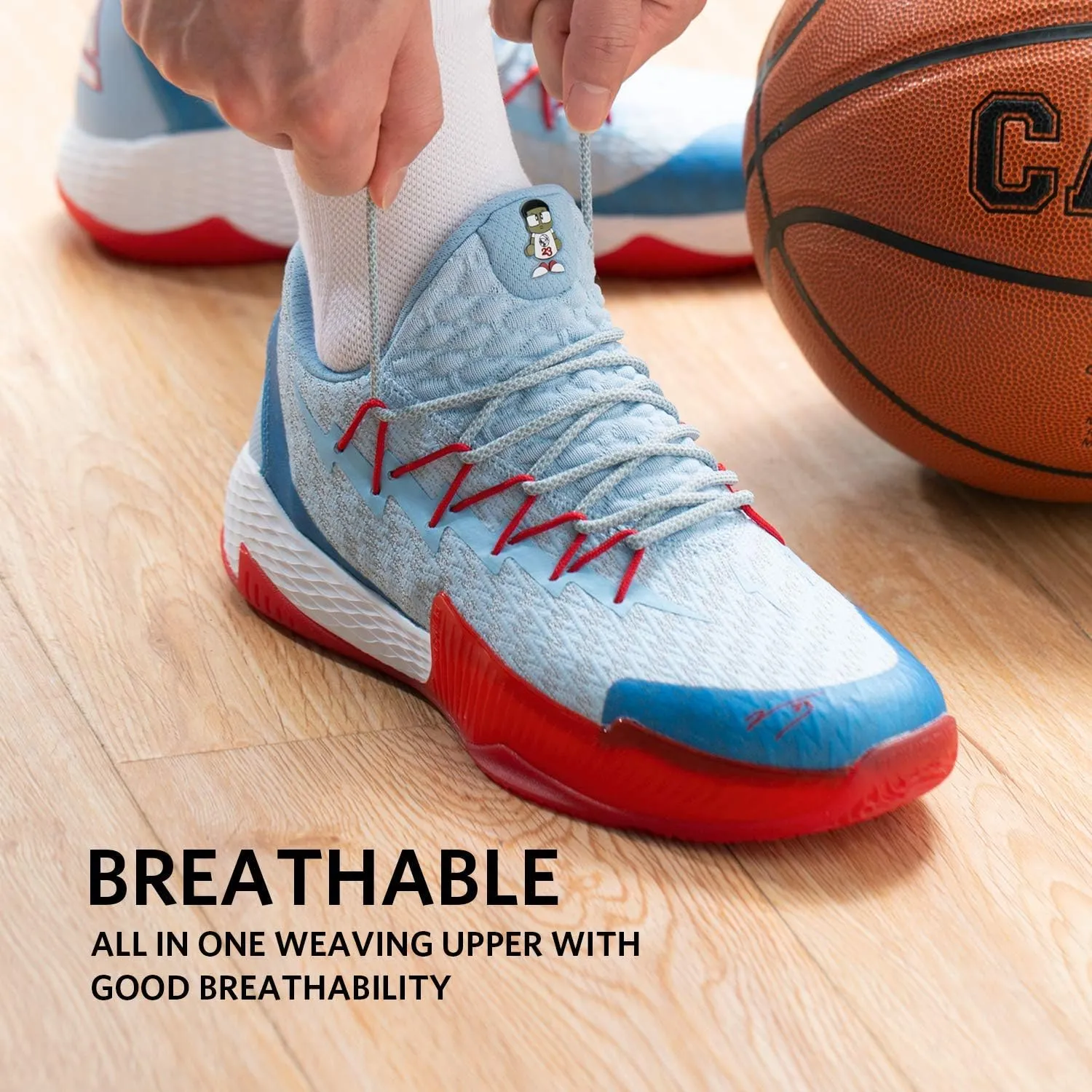 PEAK Men's Sneakers, Lou Williams Lightning Sport Shoes for Basketball, Running, Walking