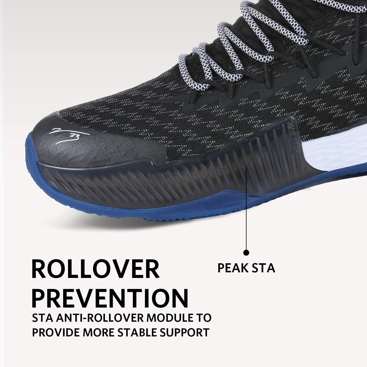 PEAK Men's Sneakers, Lou Williams Lightning Sport Shoes for Basketball, Running, Walking