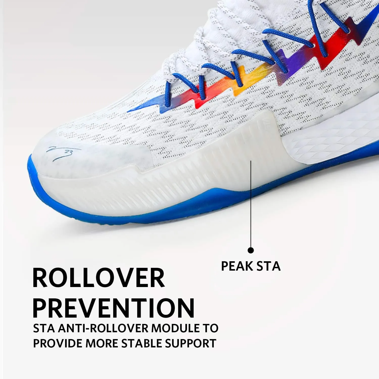 PEAK Men's Sneakers, Lou Williams Lightning Sport Shoes for Basketball, Running, Walking